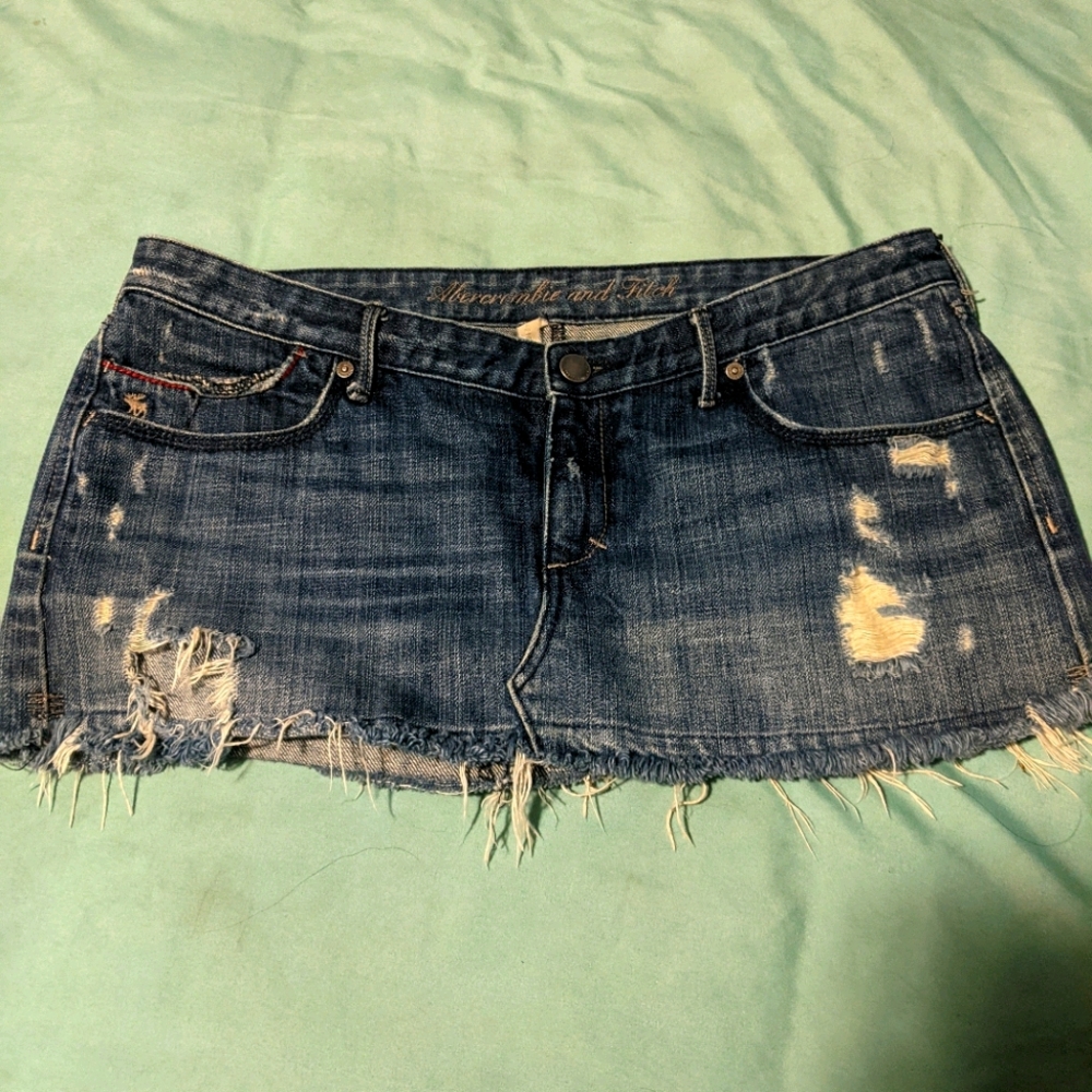 Abercrombie and Fitch Mini Jean Skirt